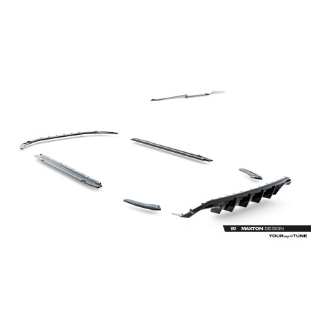 Kit carrosserie Maxton Design Audi A3 S-Line Sportback 8Y (2020-2024) : lame avant, bas de caisse, lame arrière, becquet