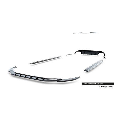 Kit carrosserie Maxton Design Audi A3 S-Line Sportback 8Y (2020-2024) : lame avant, bas de caisse, lame arrière, becquet
