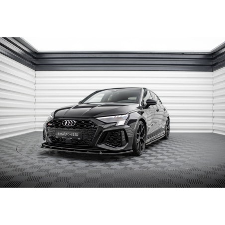Kit carrosserie Maxton Design Audi RS3 Sportback 8Y (2020-2024) : lame avant, bas de caisse, lame arrière, becquet