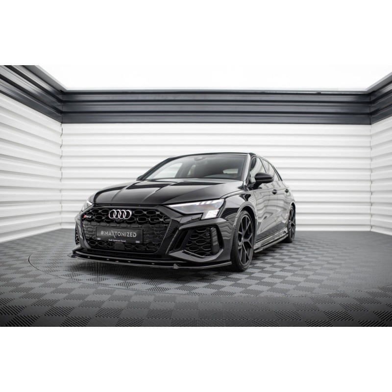 Kit carrosserie Maxton Design Audi RS3 Sportback 8Y (2020-2024) : lame avant, bas de caisse, lame arrière, becquet