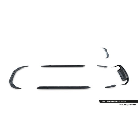 Kit carrosserie Maxton Design Audi A3 S-Line Sportback 8Y (2020-2024) : lame avant, bas de caisse, lame arrière, becquet