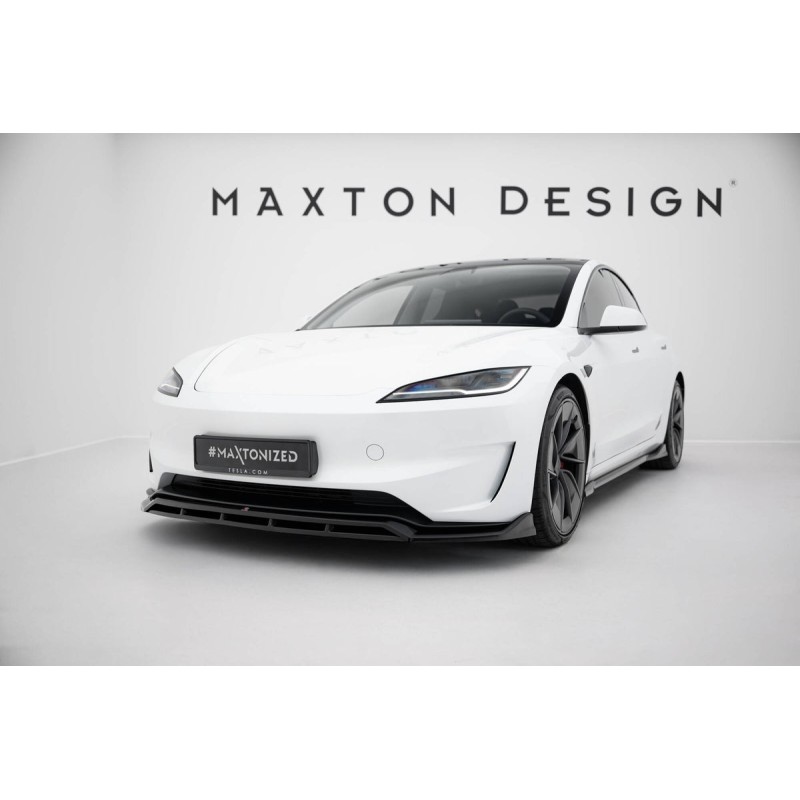 Kit carrosserie Maxton Design Tesla Model 3 Performance Mk1 restylée (2023+) : lame avant, bas de caisse, lame arrière, becquet