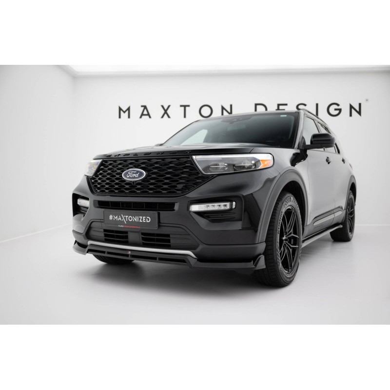 Kit carrosserie Maxton Design Ford Explorer XLT Mk6 (2019-2024) : lame avant, bas de caisse, lame arrière, becquet