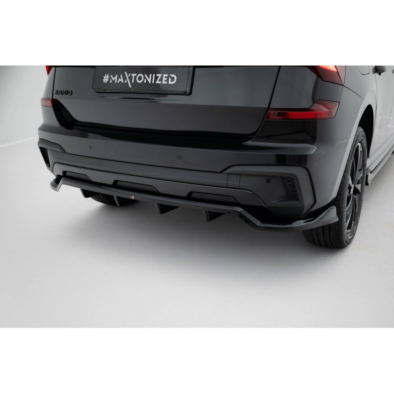 Kit carrosserie Maxton Design Skoda Kamiq Monte Carlo Mk1 restylée (2023+) : lame avant, bas de caisse, lame arrière, becquet