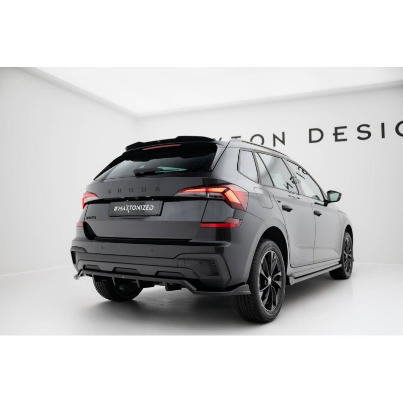 Kit carrosserie Maxton Design Skoda Kamiq Monte Carlo Mk1 restylée (2023+) : lame avant, bas de caisse, lame arrière, becquet
