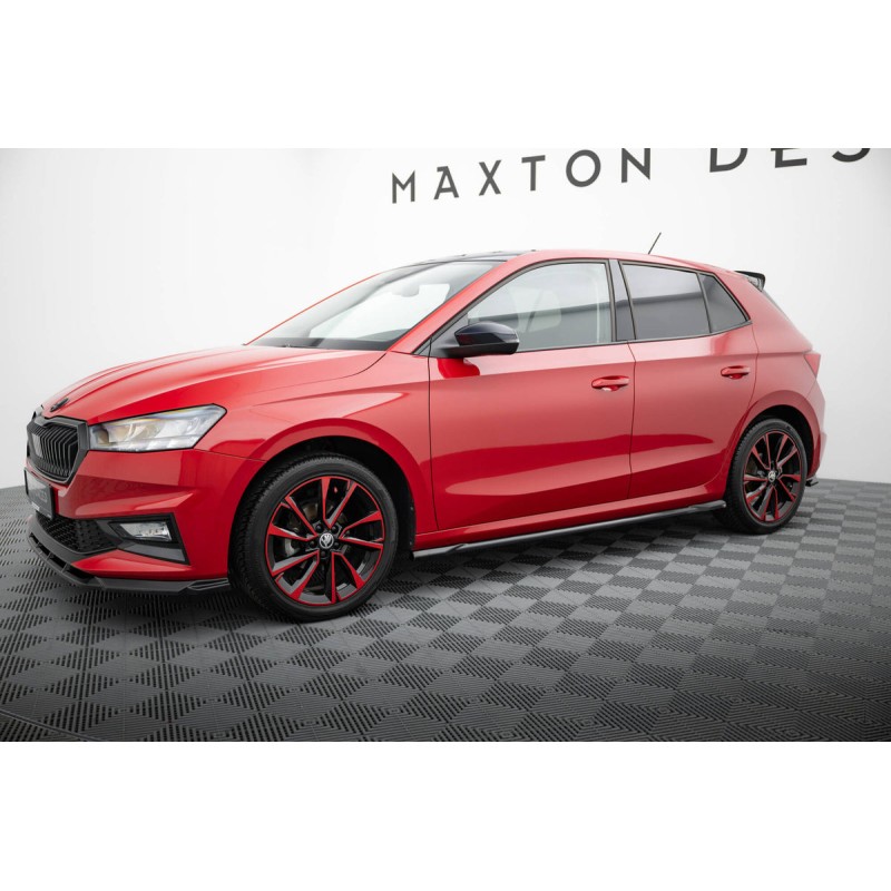 Kit carrosserie Maxton Design Skoda Fabia Mk4 (2021+) : lame avant, bas de caisse, lame arrière, becquet