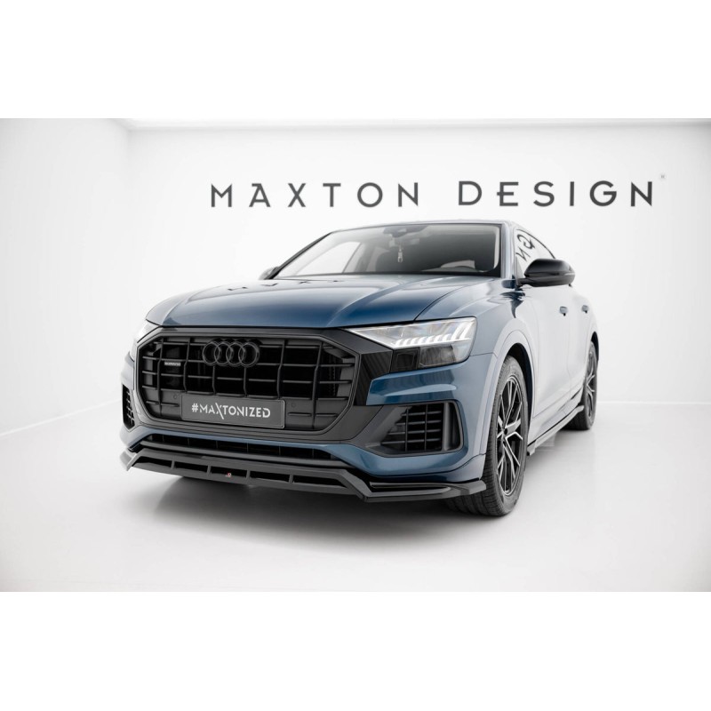 Kit carrosserie Maxton Design Audi Q8 Mk1 (2018-2023) : lame avant, bas de caisse, lame arrière, becquet