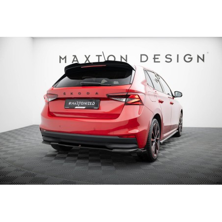 Kit carrosserie Maxton Design Skoda Fabia Mk4 (2021+) : lame avant, bas de caisse, lame arrière, becquet