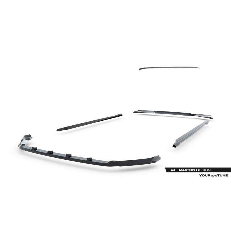 Kit carrosserie Maxton Design Skoda Fabia Mk4 (2021+) : lame avant, bas de caisse, lame arrière, becquet