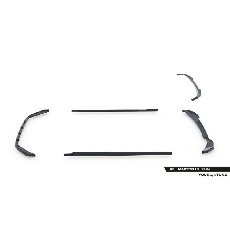 Kit carrosserie Maxton Design Skoda Fabia Mk4 (2021+) : lame avant, bas de caisse, lame arrière, becquet