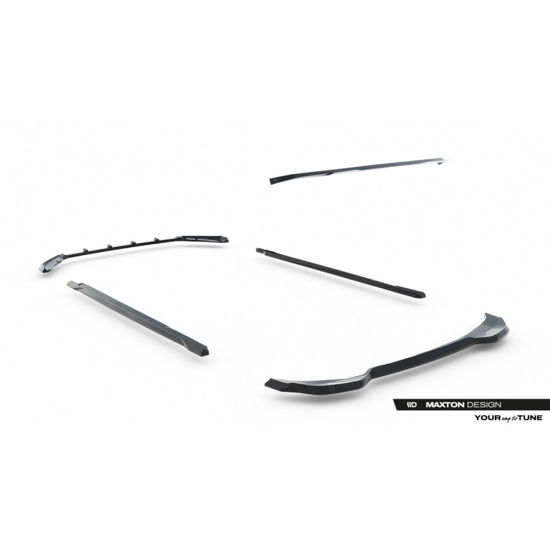 Kit carrosserie Maxton Design Skoda Fabia Mk4 (2021+) : lame avant, bas de caisse, lame arrière, becquet