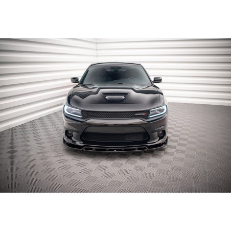 Kit carrosserie Maxton Design Dodge Charger SRT Mk7 restylée (2014-2023) : lame avant, bas de caisse, lames arrière, becquet