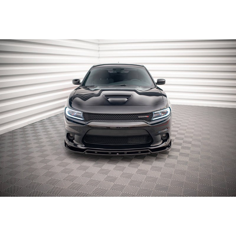 Kit carrosserie Maxton Design Dodge Charger SRT Mk7 restylée (2014-2023) : lame avant, bas de caisse, lames arrière, becquet
