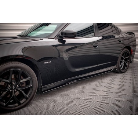 Kit carrosserie Maxton Design Dodge Charger SRT Mk7 restylée (2014-2023) : lame avant, bas de caisse, lames arrière, becquet