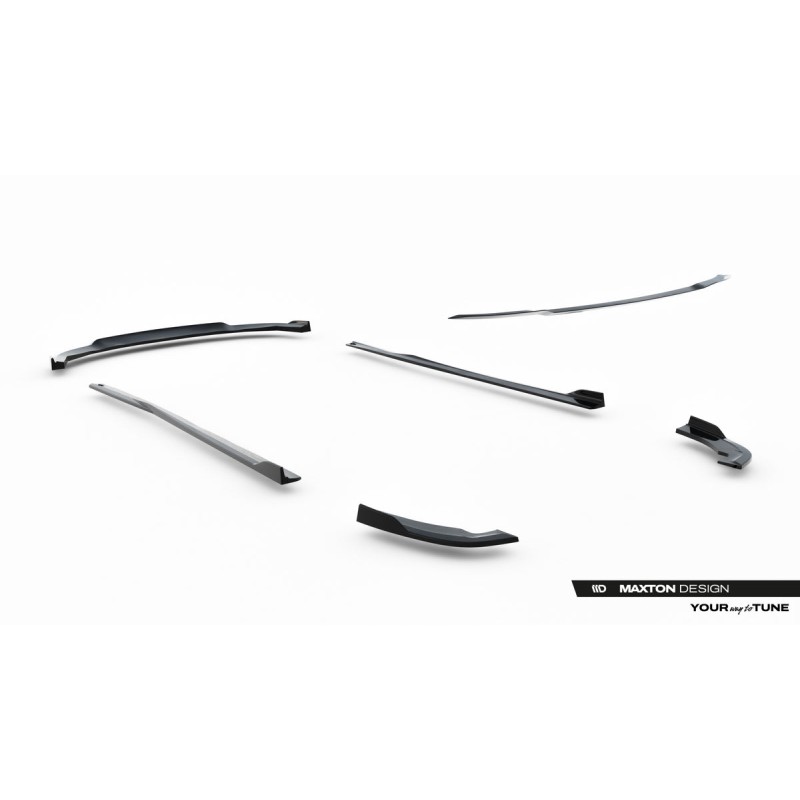 Kit carrosserie Maxton Design Dodge Charger SRT Mk7 restylée (2014-2023) : lame avant, bas de caisse, lames arrière, becquet