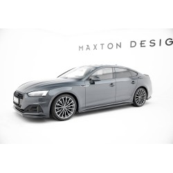 Kit carrosserie Maxton Design Audi A5 Sportback F5 restylée (2019-2024) : lame avant, bas de caisse, lame arrière, becquet