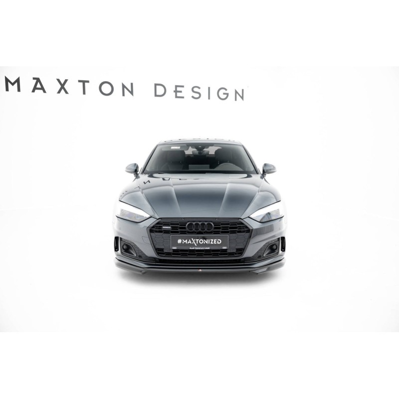 Kit carrosserie Maxton Design Audi A5 Sportback F5 restylée (2019-2024) : lame avant, bas de caisse, lame arrière, becquet