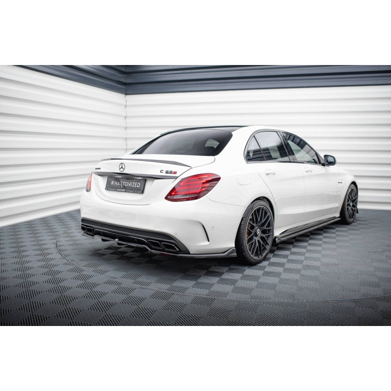 Kit carrosserie Maxton Design Mercedes-AMG C63 Berline / Break W205 / S205 (2015-2018) : lame avant, bas de caisse, lame arrière