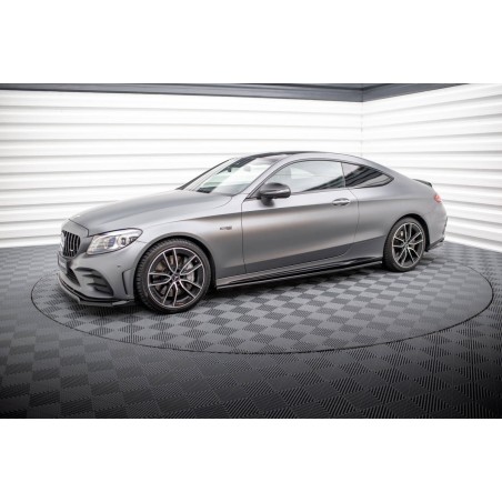 Kit carrosserie Maxton Design Mercedes-AMG C43 Coupé C205 restylée (2018-2022) : lame avant, bas de caisse, lame arrière