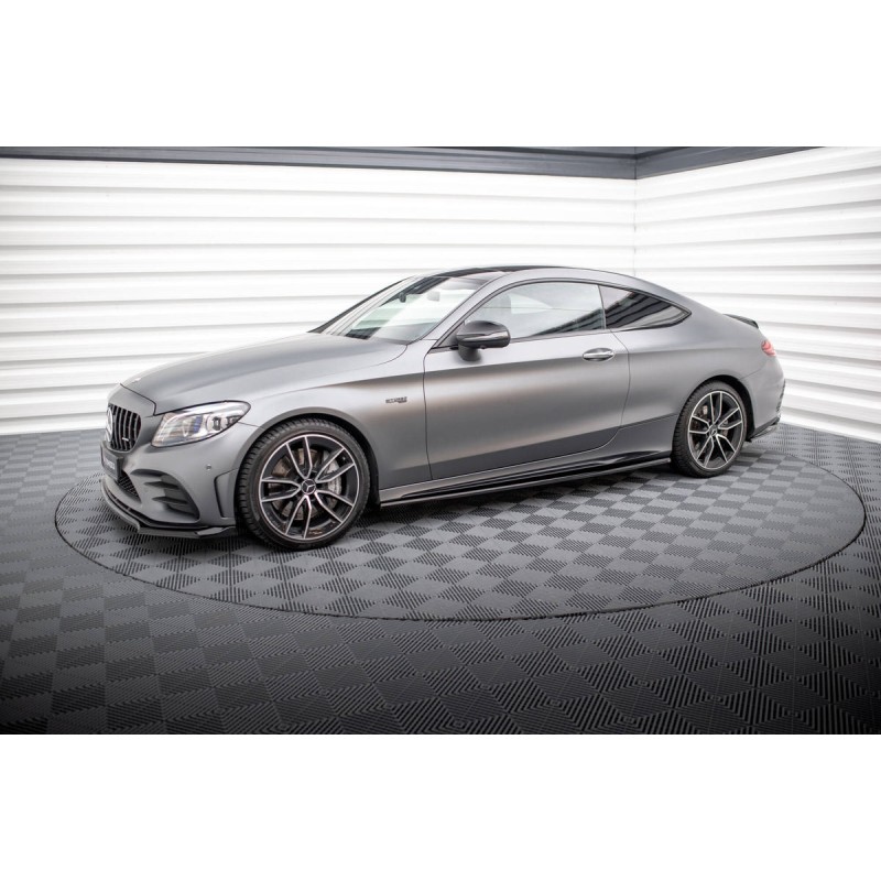 Kit carrosserie Maxton Design Mercedes-AMG C43 Coupé C205 restylée (2018-2022) : lame avant, bas de caisse, lame arrière
