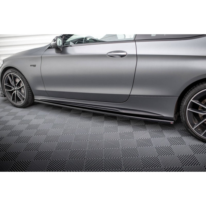 Kit carrosserie Maxton Design Mercedes-AMG C43 Coupé C205 restylée (2018-2022) : lame avant, bas de caisse, lame arrière