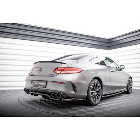 Kit carrosserie Maxton Design Mercedes-AMG C43 Coupé C205 restylée (2018-2022) : lame avant, bas de caisse, lame arrière