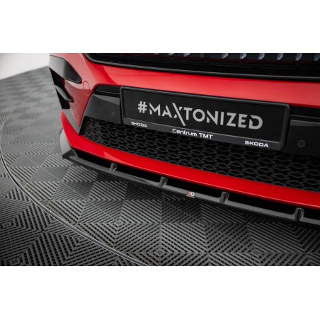 Kit carrosserie Maxton Design Skoda Enyaq Coupé iV RS (2022-2025) : lame avant, bas de caisse, lame arrière, becquet
