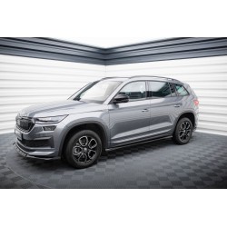 Kit carrosserie Maxton Design Skoda Kodiaq Sportline Mk1 restylée (2021-2023) : lame avant, bas de caisse, lame arrière, becquet