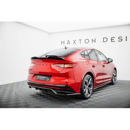 Kit carrosserie Maxton Design Skoda Enyaq Coupé iV RS (2022-2025) : lame avant, bas de caisse, lame arrière, becquet