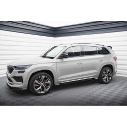 Kit carrosserie Maxton Design Skoda Kodiaq RS Mk1 restylée (2021-2023) : lame avant, bas de caisse, lame arrière, becquet