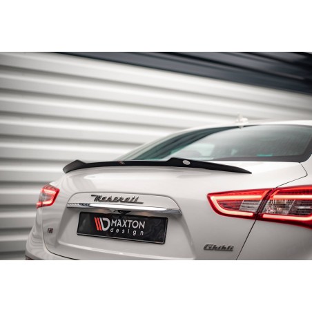 Kit carrosserie Maxton Design Maserati Ghibli Mk3 restylée (2017-2020) : lame avant, bas de caisse, lame arrière, becquet