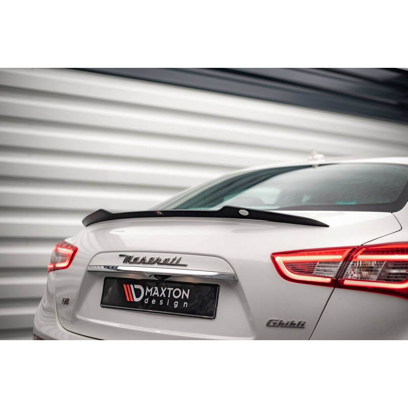 Kit carrosserie Maxton Design Maserati Ghibli Mk3 restylée (2017-2020) : lame avant, bas de caisse, lame arrière, becquet