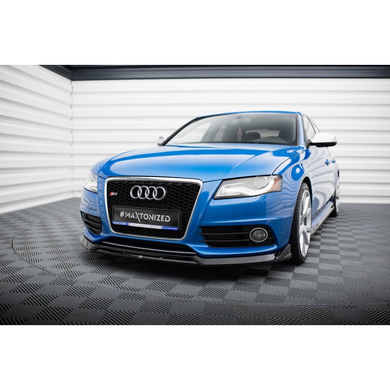 Kit carrosserie Maxton Design Audi S4 Berline B8 (2008-2011) : lame avant, bas de caisse, diffuseur arrière, lames arrière