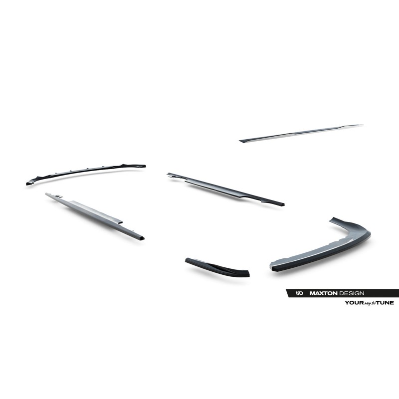 Kit carrosserie Maxton Design BMW Série 3 Coupé E46 (1998-2003) : lame avant, bas de caisse, lames arrière, becquet