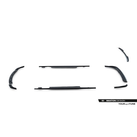 Kit carrosserie Maxton Design BMW Série 3 Coupé E46 (1998-2003) : lame avant, bas de caisse, lames arrière, becquet