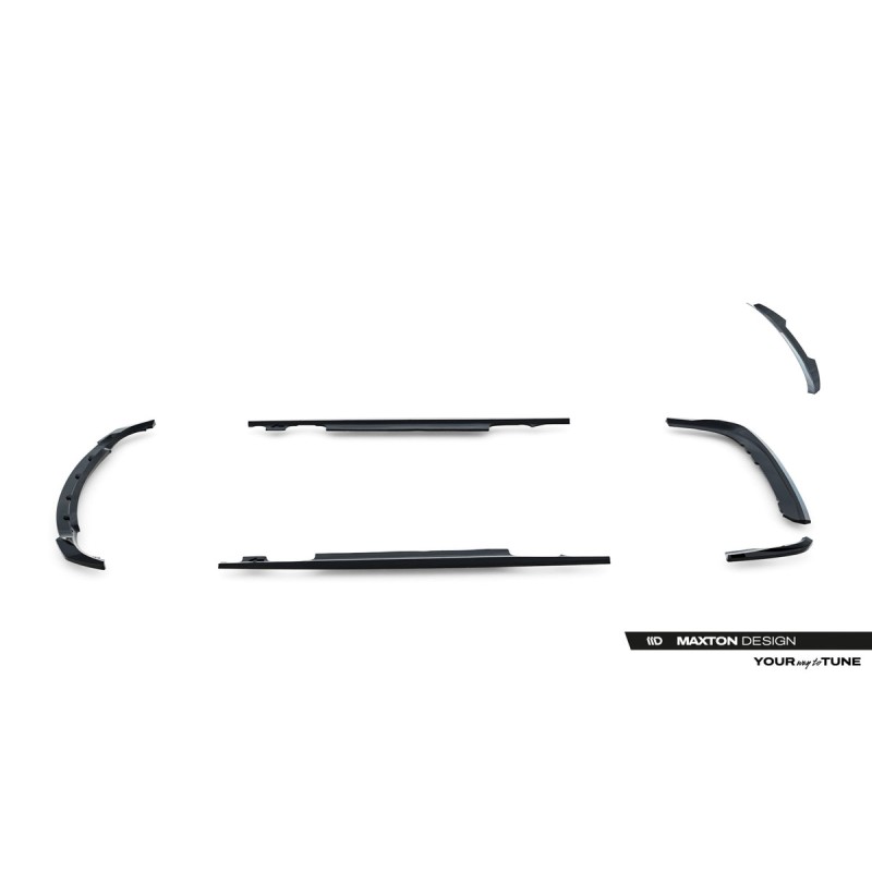 Kit carrosserie Maxton Design BMW Série 3 Coupé E46 (1998-2003) : lame avant, bas de caisse, lames arrière, becquet