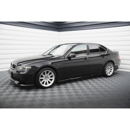 Kit carrosserie Maxton Design BMW Série 7 E65 (2001-2005) : lame avant, bas de caisse, lame arrière, becquet