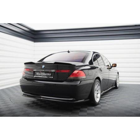 Kit carrosserie Maxton Design BMW Série 7 E65 (2001-2005) : lame avant, bas de caisse, lame arrière, becquet