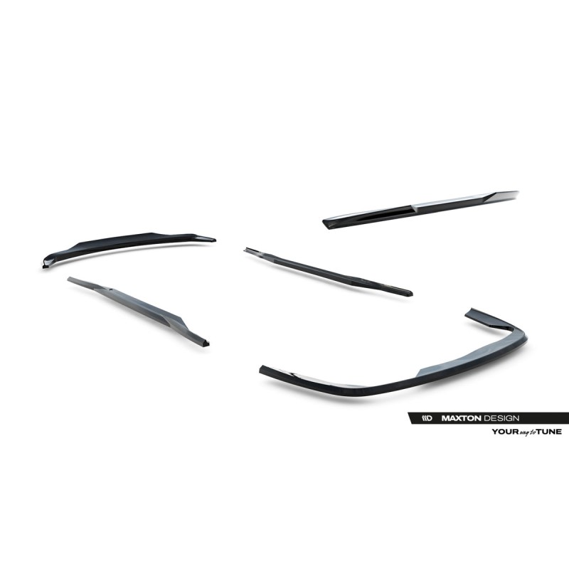 Kit carrosserie Maxton Design BMW Série 7 E65 (2001-2005) : lame avant, bas de caisse, lame arrière, becquet