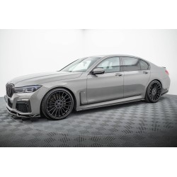 Kit carrosserie Maxton Design BMW Série 7 G11 M-Pack restylée (2019-2022) : lame avant, bas de caisse, lame arrière, becquet