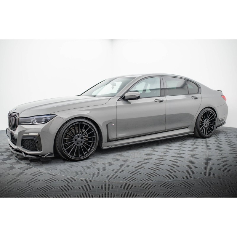 Kit carrosserie Maxton Design BMW Série 7 G11 M-Pack restylée (2019-2022) : lame avant, bas de caisse, lame arrière, becquet