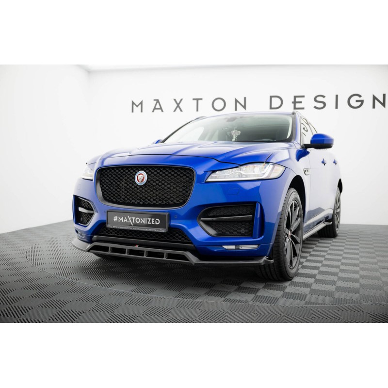 Kit carrosserie Maxton Design Jaguar F-Pace R-Sport X761 (2016-2020) : lame avant, bas de caisse, lame arrière, becquet