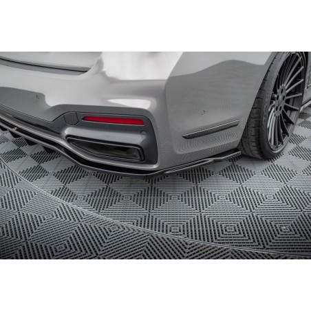 Kit carrosserie Maxton Design BMW Série 7 G11 M-Pack restylée (2019-2022) : lame avant, bas de caisse, lame arrière, becquet