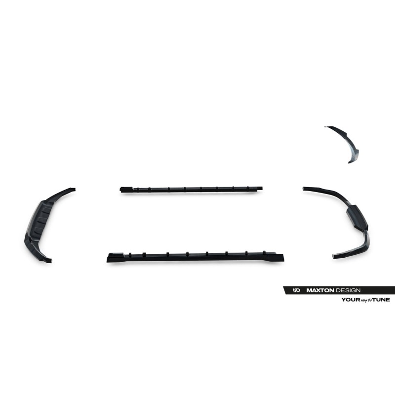 Kit carrosserie Maxton Design Jaguar F-Pace R-Sport X761 (2016-2020) : lame avant, bas de caisse, lame arrière, becquet
