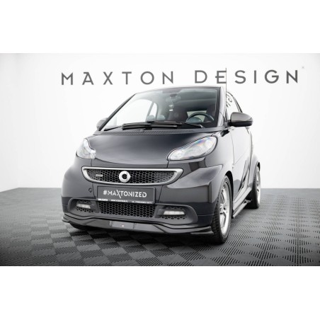 Kit carrosserie Maxton Design Smart Fortwo C451 restylée (2012-2014) : lame avant, bas de caisse, lame arrière, becquet