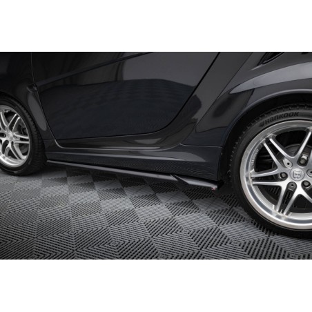 Kit carrosserie Maxton Design Smart Fortwo C451 restylée (2012-2014) : lame avant, bas de caisse, lame arrière, becquet