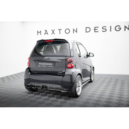 Kit carrosserie Maxton Design Smart Fortwo C451 restylée (2012-2014) : lame avant, bas de caisse, lame arrière, becquet