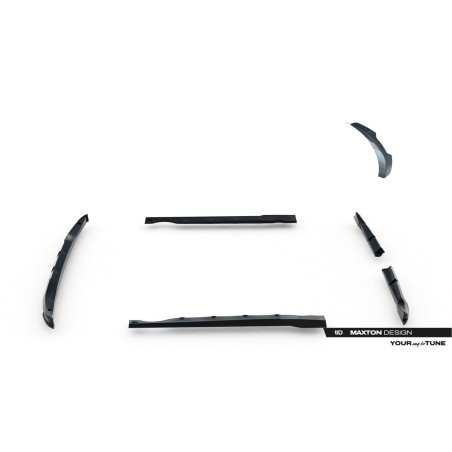 Kit carrosserie Maxton Design Smart Fortwo C451 restylée (2012-2014) : lame avant, bas de caisse, lame arrière, becquet