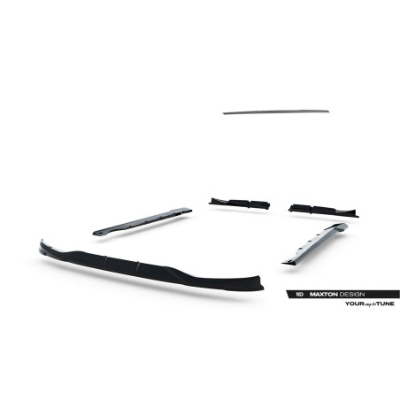 Kit carrosserie Maxton Design Smart Fortwo C451 restylée (2012-2014) : lame avant, bas de caisse, lame arrière, becquet