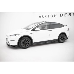 Kit carrosserie Maxton Design Tesla Model X Mk1 restylée (2021+) : lame avant, bas de caisse, lame arrière, becquet